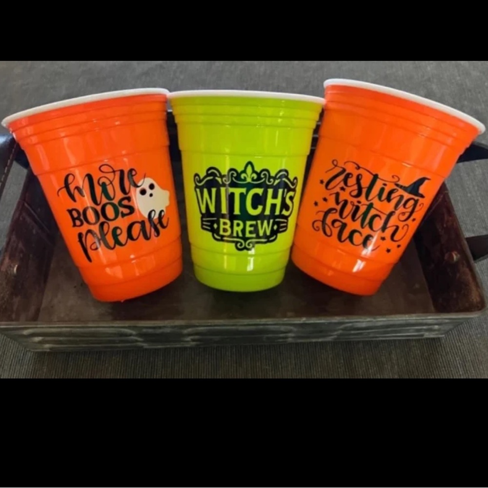 Halloween Solo Cups Trick or Treat Adult Beverages